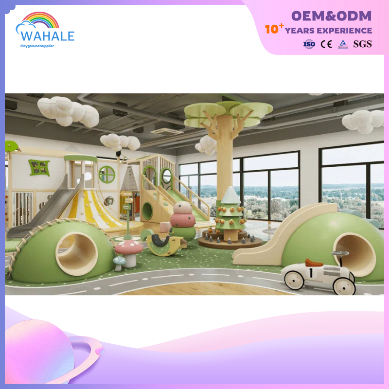 Sales Center Indoor Forest Theme Customized Children's Soft Decoration Parent-child Interactive Playground Equipment Builder