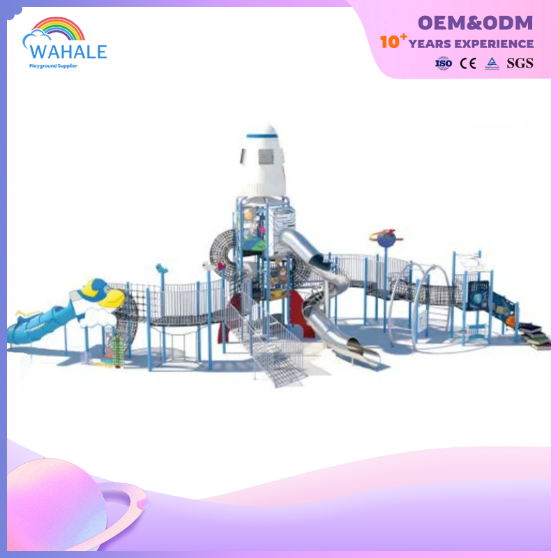 Scenic Spot Outdoor Space Theme Customized Children's Interstellar Playground Equipment Builder