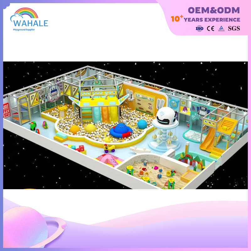Sales Center Indoor Yellow House Modeling Custom Soft Decoration Playground Equipment Children's Interactive Park