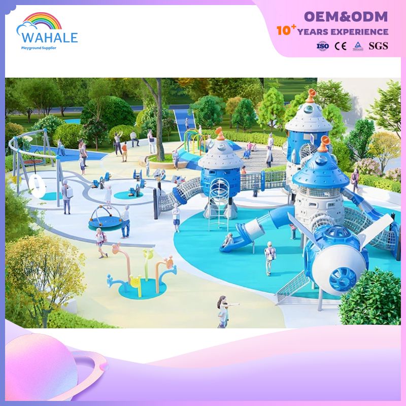 Park Outdoor Aircraft Modeling Custom Children's Slide Playground Equipment Wholesale