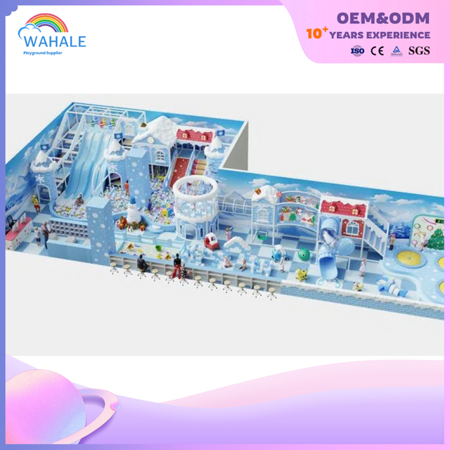 Coffee Shop Indoor Castle Snow Castle Enfants personnalisés Decoration Soft Decoration Playground Équipement en gros