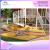 Scenic Area Outdoor Yellow Wooden House Shape Playground Customized Children's Physical Training Park