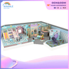 Kindergarten Indoor Blue Castle Theme Customized Children Soft Installation Indoor Playground Equipment Dealer