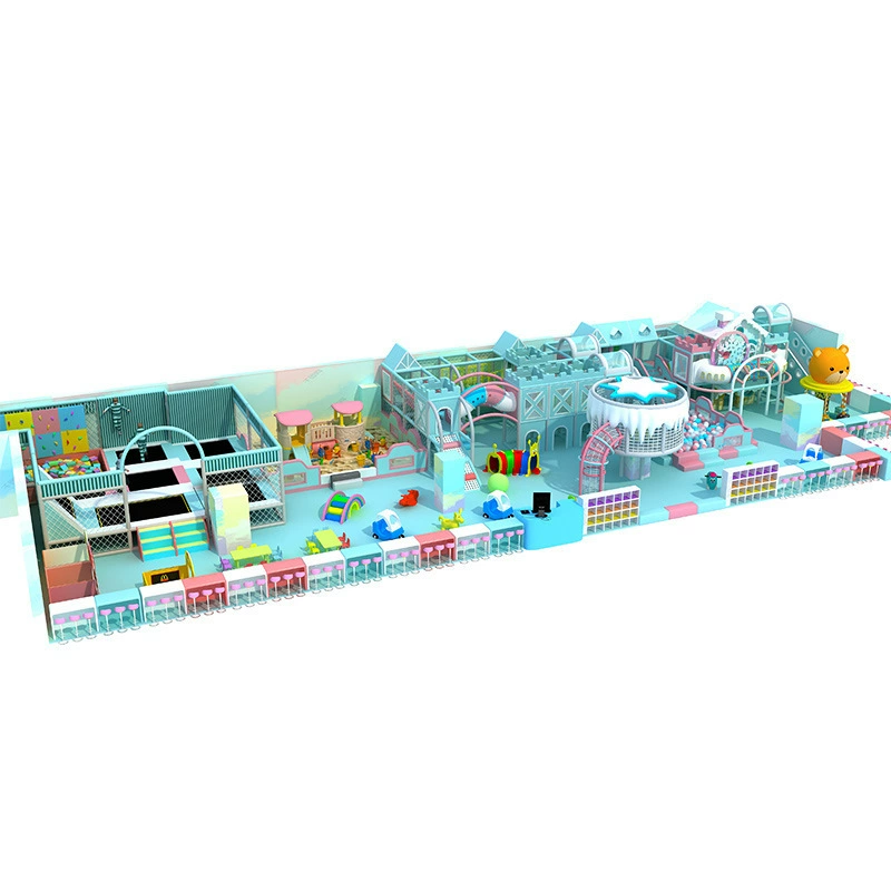 sloping trampoline parkour park