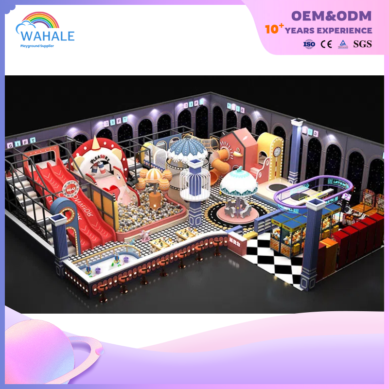 Supplier of Indoor Macaron Color Soft-mounted Children's Playground Equipment for Early Education Centers