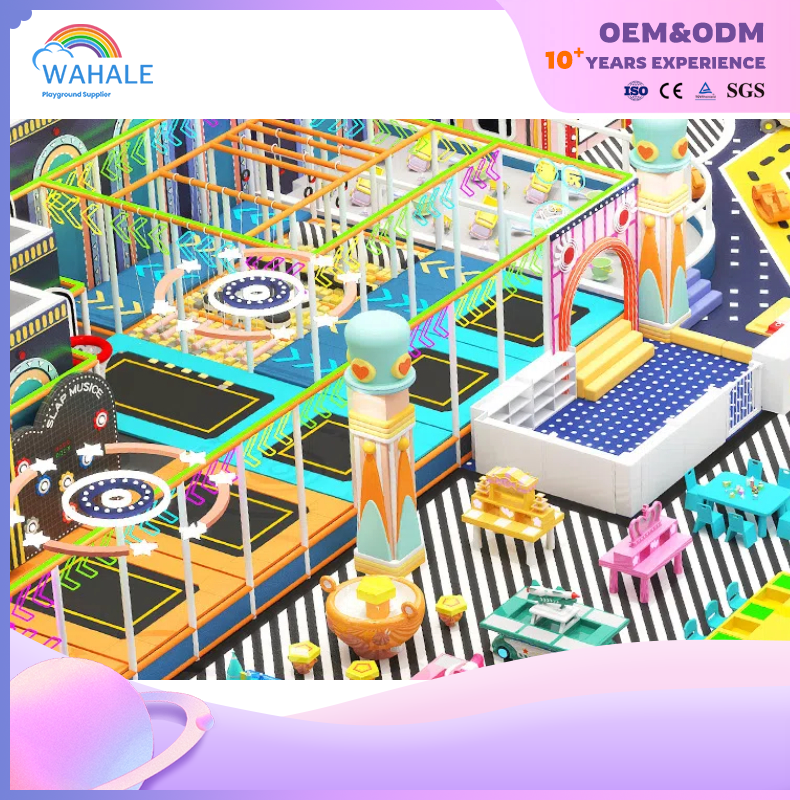 Shopping Mall Interior Color Department Castle Theme Custom Soft Children's Sports Playground Equipment Dealer