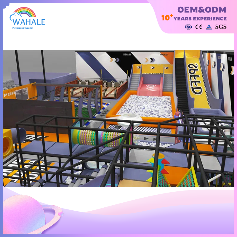 Mall Indoor Jumping Sports Soft Outfit Children Parkour Trampoline Park Equipment Dealer
