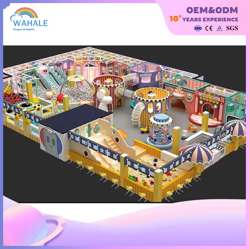 Early Education Center Indoor Orange Soft Decoration Playground Children Cartoon Theme Customized Equipment
