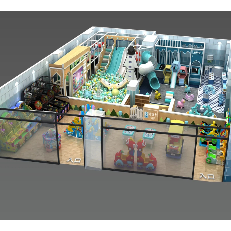 Moon pattern trampoline Park