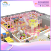 Sales Center Interior Pink Castle Theme Custom Soft Decoration Playground Equipment Builder