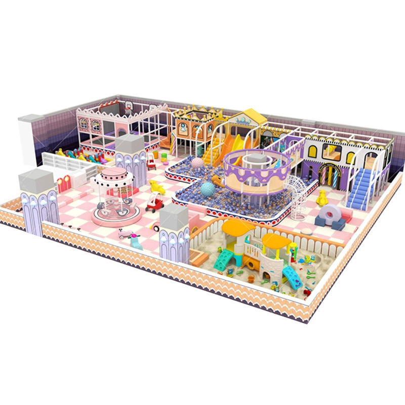 Pink house shape trampoline