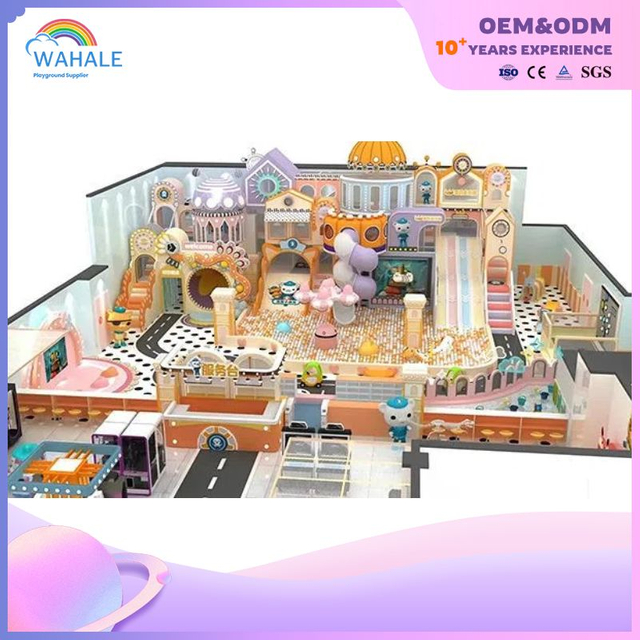 Orange Dreamlike Children Soft Outfit Cartoon Shape Indoor Playground Equipment Customization Manufacturers