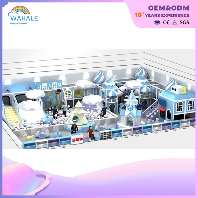 Ice And Snow Theme Customized Kindergarten Indoor Soft Installation Parent-child Interactive Playground Equipment