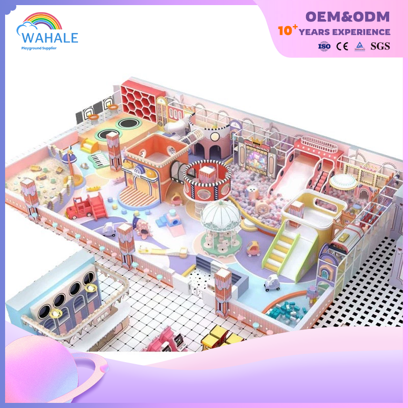 Kindergarten Indoor Pink Soft Decoration Parent-child Interactive Playground Children Cartoon Theme Sports Park