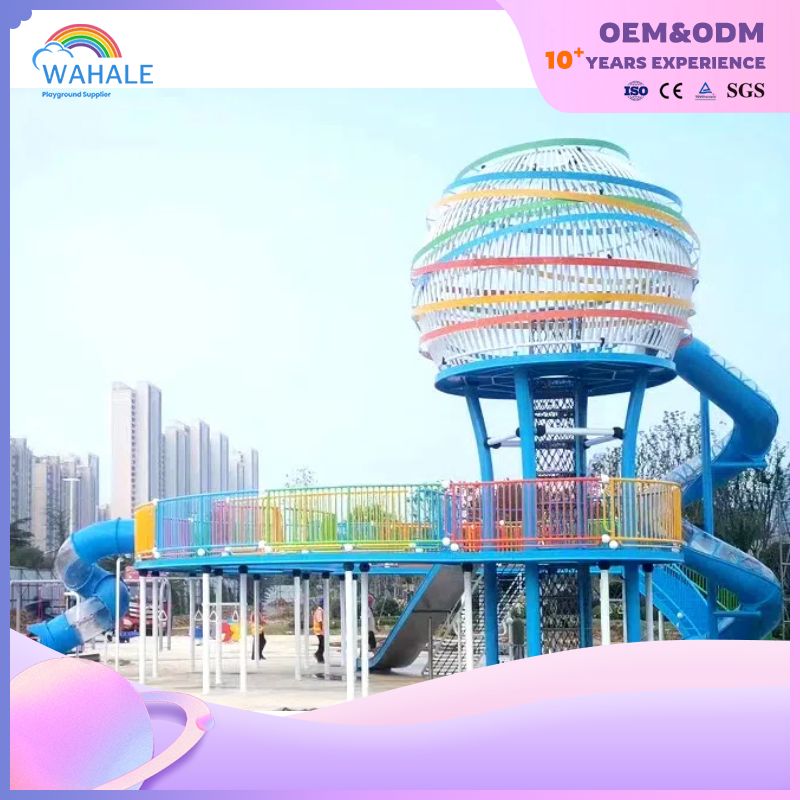 Color Spherical Shape Customized Park Outdoor Playground Children's Planet Unpowered Park
