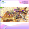 Park Outdoor Wooden Pirate Ship Model Climbing Through The Playground Equipment Dealer