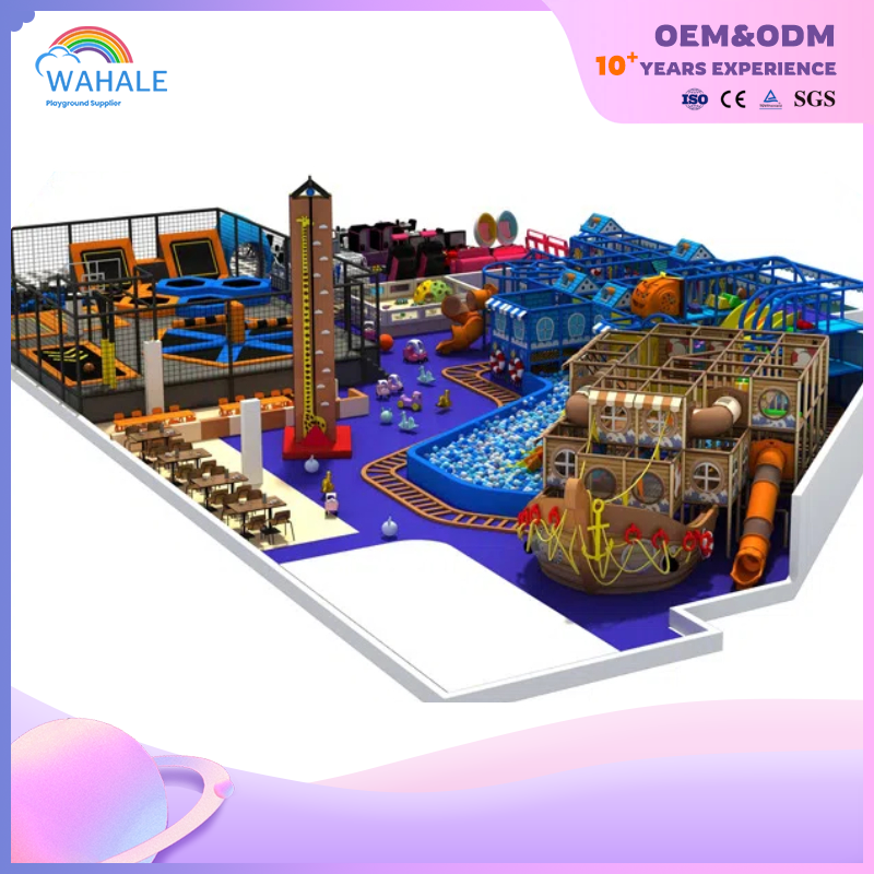 Sales Center Outdoor Macaron Animal Theme Customized Children's Soft Decoration Playground Facilities