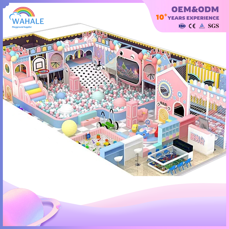 Kindergarten Indoor Candy Theme Customized Children Soft Decoration Castle Playground Equipment Dealer