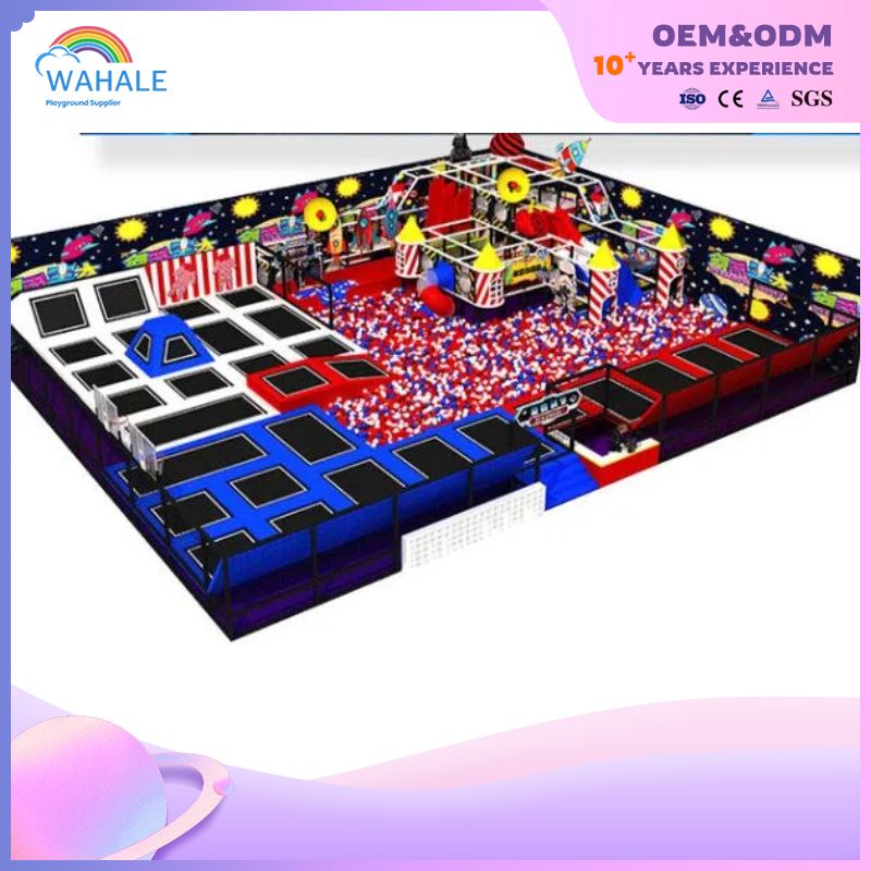 Macaron Color Indoor Soft Parkour Trampoline Park Equipment Customization Wholesale