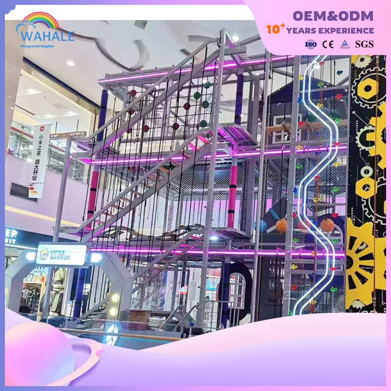 Video Game Theme Custom Indoor Physical Training Warrior Expansion Playground Equipment Builder