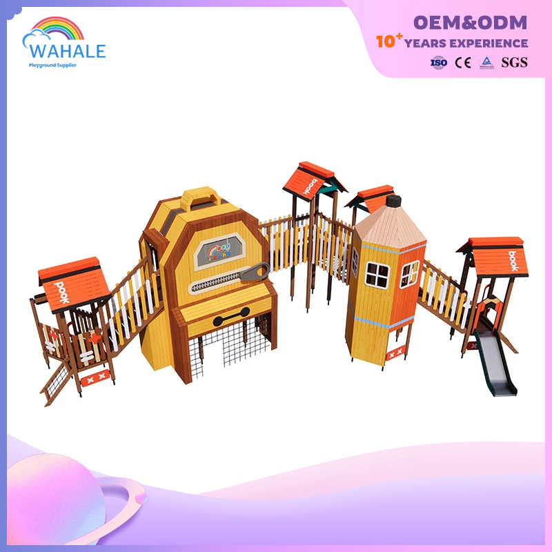 Community Outdoor Stationery Theme Customized Children's Playground Equipment Factory