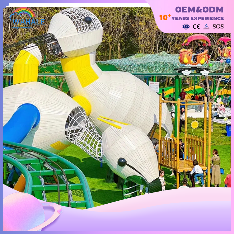 Scenic Spot Outdoor Cartoon Animal Shape Children Outdoor Physical Exercise Playground Equipment Suppliers