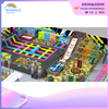 Mall Interior Color Department Custom Children's Parkour Trampoline Park Equipment Builder