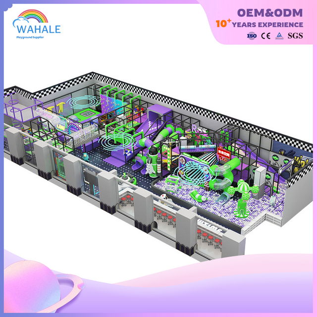 مول مول من Neon Color Children's Parkour التدريب البدني Trampoline Park Dealer